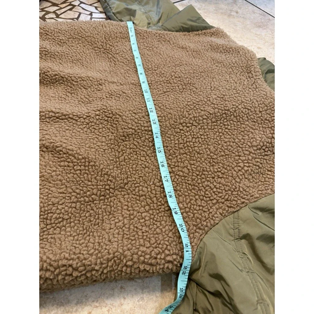 Universal Thread Womens Brown & Green Zip up Retro Hunter Style Jacket Medium - Picture 7 of 10